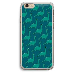 CaseCompany Diplodocus: iPhone 6 Plus / 6S Plus Transparant Hoesje