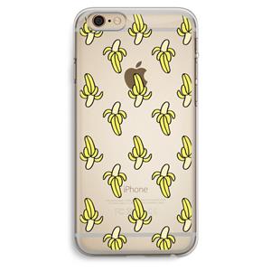 CaseCompany Bananas: iPhone 6 Plus / 6S Plus Transparant Hoesje