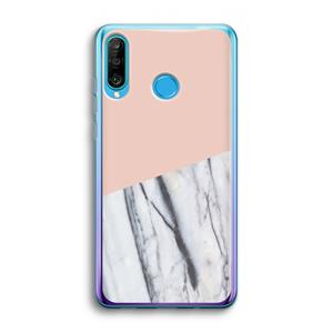 CaseCompany A touch of peach: Huawei P30 Lite Transparant Hoesje