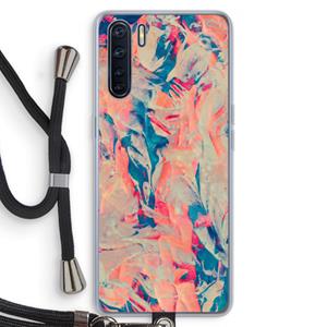 CaseCompany Alone: Oppo A91 Transparant Hoesje met koord