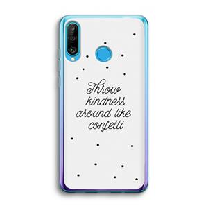CaseCompany Confetti: Huawei P30 Lite Transparant Hoesje