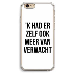 CaseCompany Meer verwacht: iPhone 6 Plus / 6S Plus Transparant Hoesje