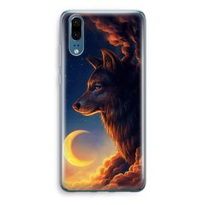 CaseCompany Night Guardian: Huawei P20 Transparant Hoesje