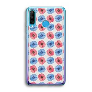 CaseCompany Klaproosjes: Huawei P30 Lite Transparant Hoesje