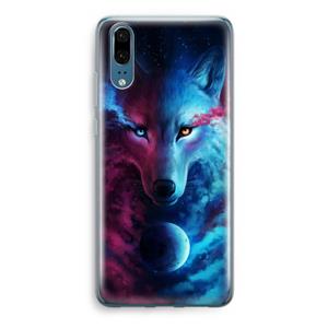 CaseCompany Where Light And Dark Meet: Huawei P20 Transparant Hoesje