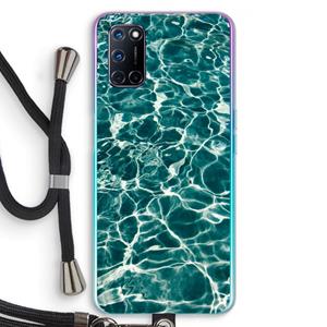 CaseCompany Weerkaatsing water: Oppo A92 Transparant Hoesje met koord