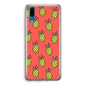CaseCompany Ananas: Huawei P20 Transparant Hoesje