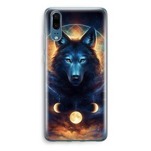 CaseCompany Wolf Dreamcatcher: Huawei P20 Transparant Hoesje