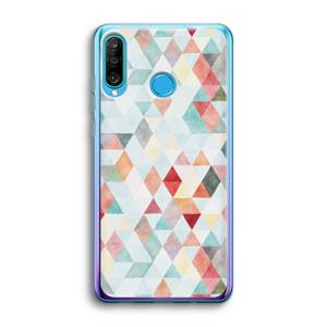 CaseCompany Gekleurde driehoekjes pastel: Huawei P30 Lite Transparant Hoesje