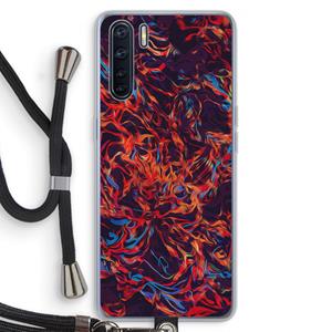 CaseCompany Lucifer: Oppo A91 Transparant Hoesje met koord