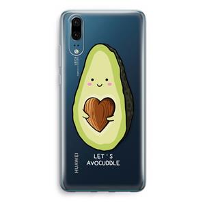 CaseCompany Avocuddle: Huawei P20 Transparant Hoesje