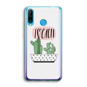 CaseCompany I love cacti: Huawei P30 Lite Transparant Hoesje