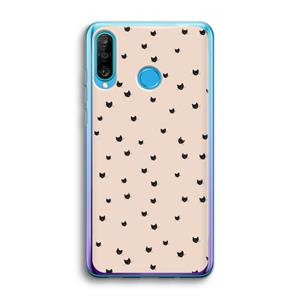 CaseCompany Kleine kattenkopjes: Huawei P30 Lite Transparant Hoesje