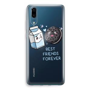CaseCompany Best Friend Forever: Huawei P20 Transparant Hoesje