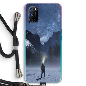 CaseCompany Wanderlust: Oppo A92 Transparant Hoesje met koord