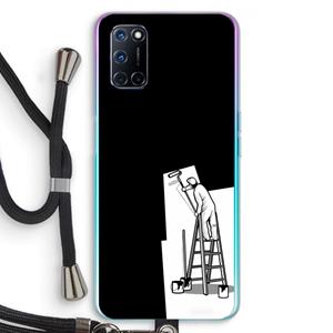 CaseCompany Musketon Painter: Oppo A92 Transparant Hoesje met koord