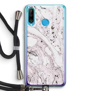 CaseCompany Mengelmoes: Huawei P30 Lite Transparant Hoesje met koord