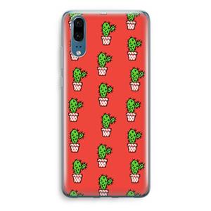 CaseCompany Mini cactus: Huawei P20 Transparant Hoesje