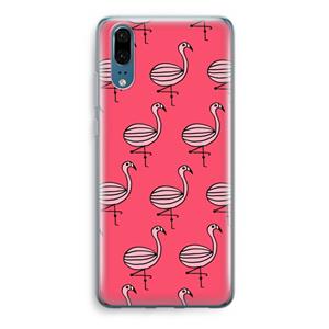 CaseCompany Flamingo: Huawei P20 Transparant Hoesje