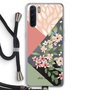 CaseCompany Sweet heaven geometrics: Oppo A91 Transparant Hoesje met koord