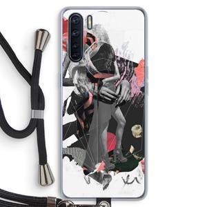 CaseCompany Dissimulation du réel: Oppo A91 Transparant Hoesje met koord
