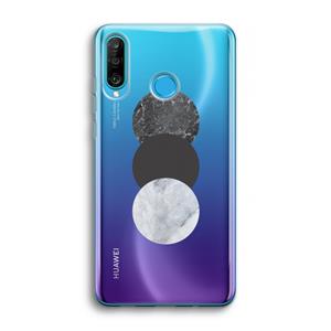 CaseCompany Marmeren cirkels: Huawei P30 Lite Transparant Hoesje