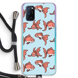 CaseCompany Blub: Oppo A92 Transparant Hoesje met koord