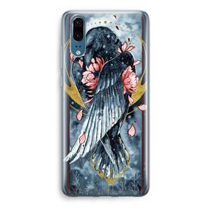 CaseCompany Golden Raven: Huawei P20 Transparant Hoesje