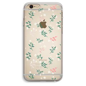 CaseCompany Small white flowers: iPhone 6 Plus / 6S Plus Transparant Hoesje