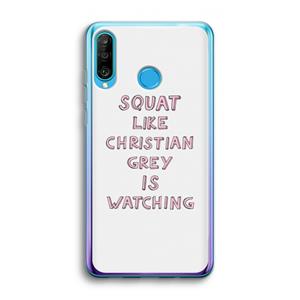 CaseCompany Christian Grey: Huawei P30 Lite Transparant Hoesje