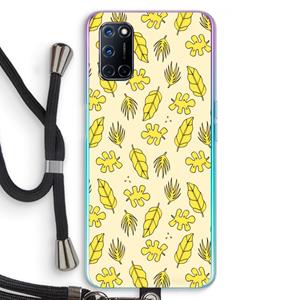 CaseCompany Herfst: Oppo A92 Transparant Hoesje met koord