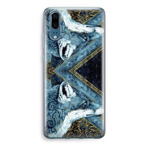 CaseCompany Golden Fox: Huawei P20 Transparant Hoesje
