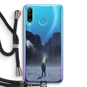 CaseCompany Wanderlust: Huawei P30 Lite Transparant Hoesje met koord