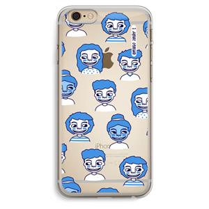 CaseCompany Gezichtjes: iPhone 6 Plus / 6S Plus Transparant Hoesje