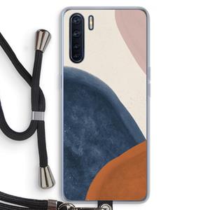 CaseCompany Geo #1: Oppo A91 Transparant Hoesje met koord