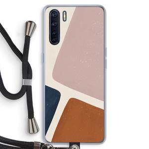 CaseCompany Geo #2: Oppo A91 Transparant Hoesje met koord