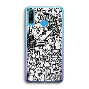 CaseCompany Vexx Mixtape #2: Huawei P30 Lite Transparant Hoesje