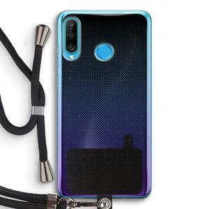 CaseCompany Musketon Halftone: Huawei P30 Lite Transparant Hoesje met koord