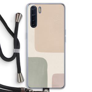 CaseCompany Geo #7: Oppo A91 Transparant Hoesje met koord