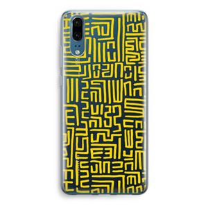 CaseCompany Majorelle Blue Print: Huawei P20 Transparant Hoesje
