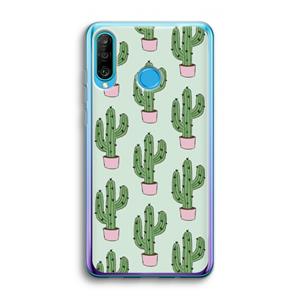 CaseCompany Cactus Lover: Huawei P30 Lite Transparant Hoesje