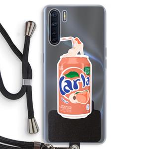 CaseCompany S(peach)less: Oppo A91 Transparant Hoesje met koord