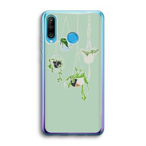 CaseCompany Hang In There: Huawei P30 Lite Transparant Hoesje