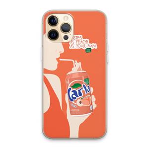 CaseCompany Peach please!: iPhone 13 Pro Max Transparant Hoesje