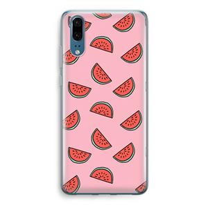 CaseCompany Watermeloen: Huawei P20 Transparant Hoesje