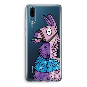 CaseCompany Lama: Huawei P20 Transparant Hoesje