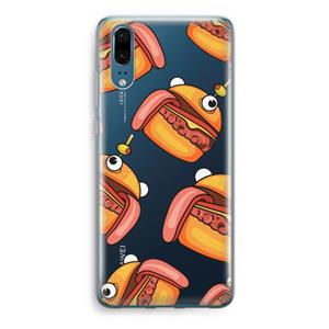 CaseCompany Hamburger: Huawei P20 Transparant Hoesje