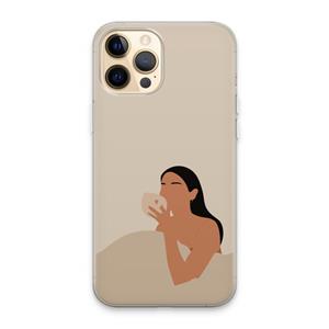 CaseCompany Fresh coffee: iPhone 13 Pro Max Transparant Hoesje