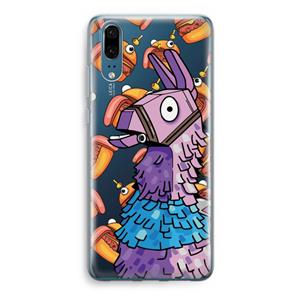 CaseCompany Loot Burger: Huawei P20 Transparant Hoesje