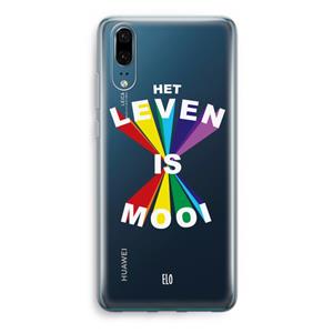 CaseCompany Het Leven Is Mooi: Huawei P20 Transparant Hoesje